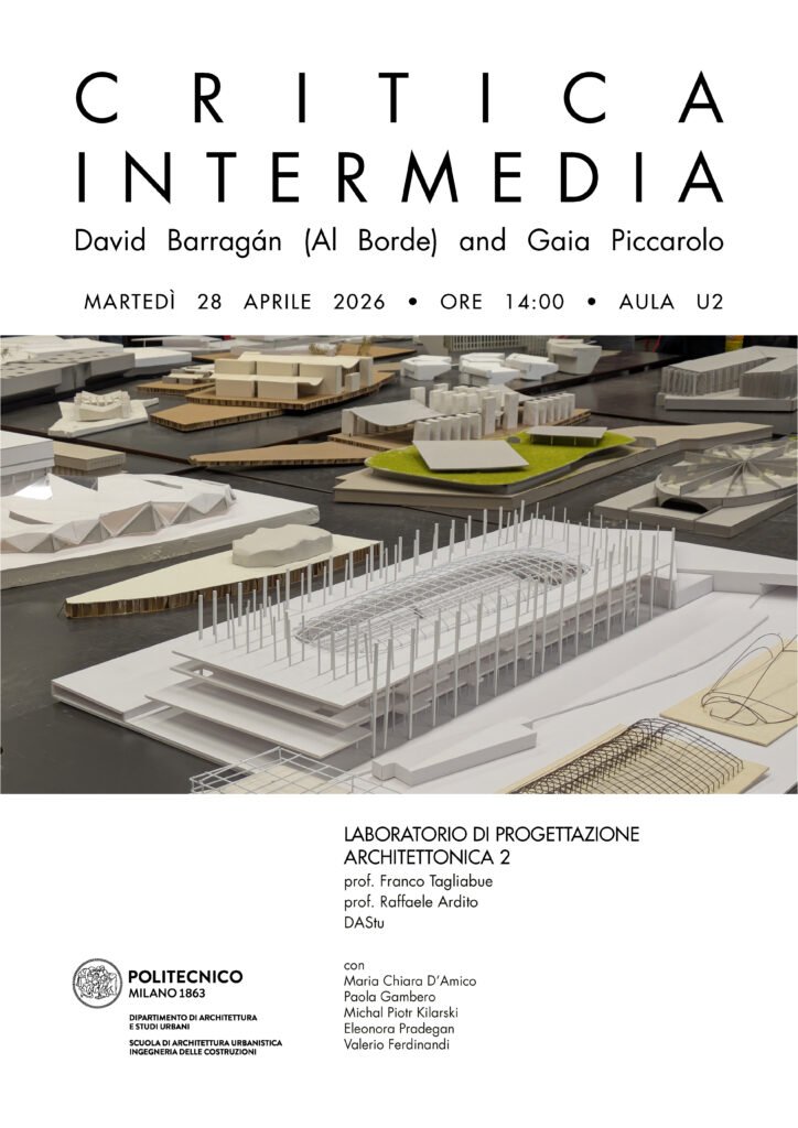Politecnico di Milano | Mid-term studio critics, Spring 2026